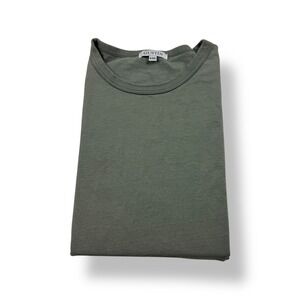 Gustin Classic Crew Neck T-Shirt Olive Green Cotton Men's Size XXL